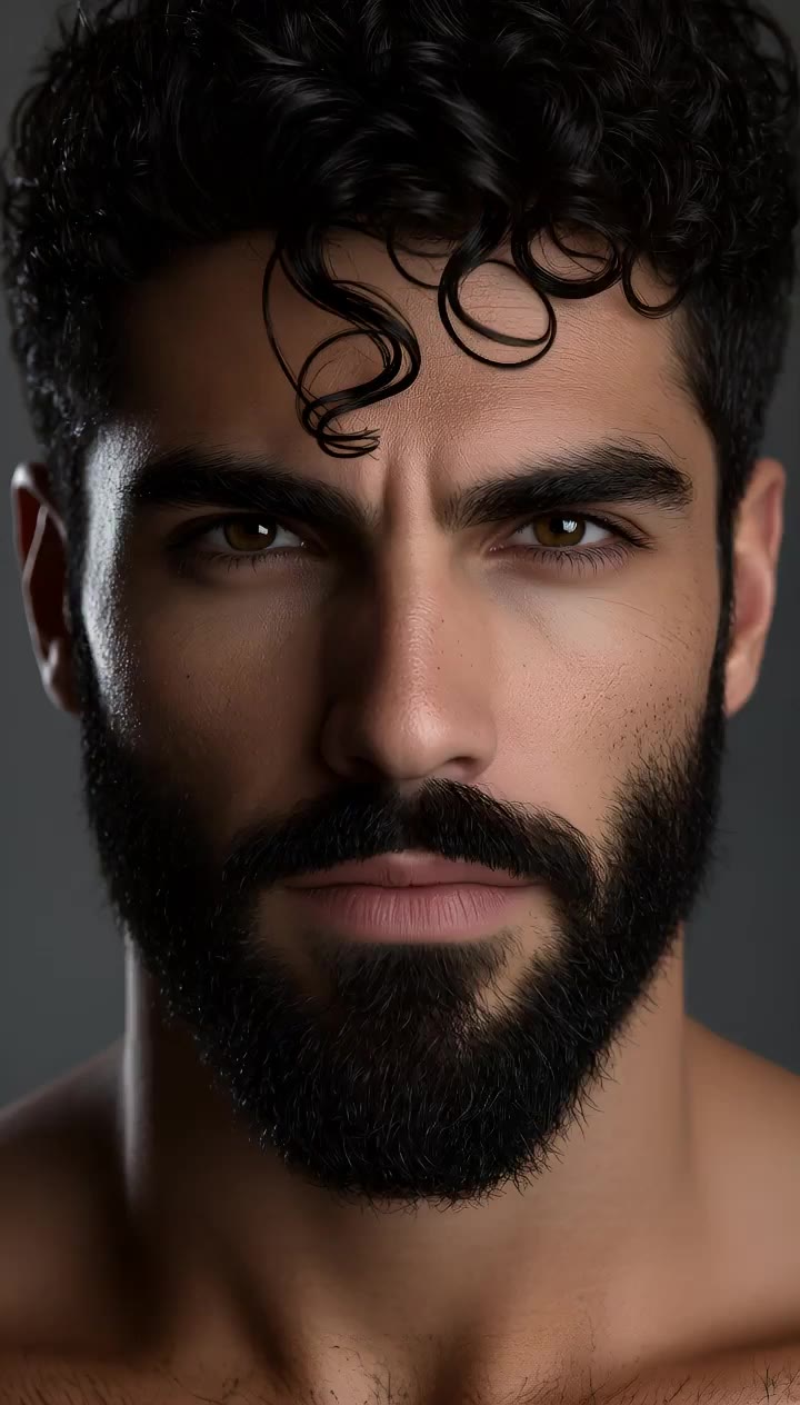 Kling AI work 312645552503841 - curly undercut men AI video