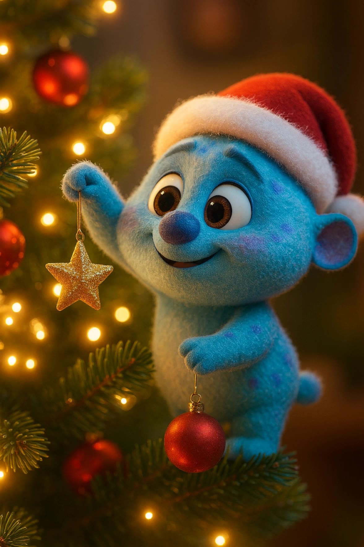 Twinkle Joy: A Plush Christmas M - christmas postcards free online AI video