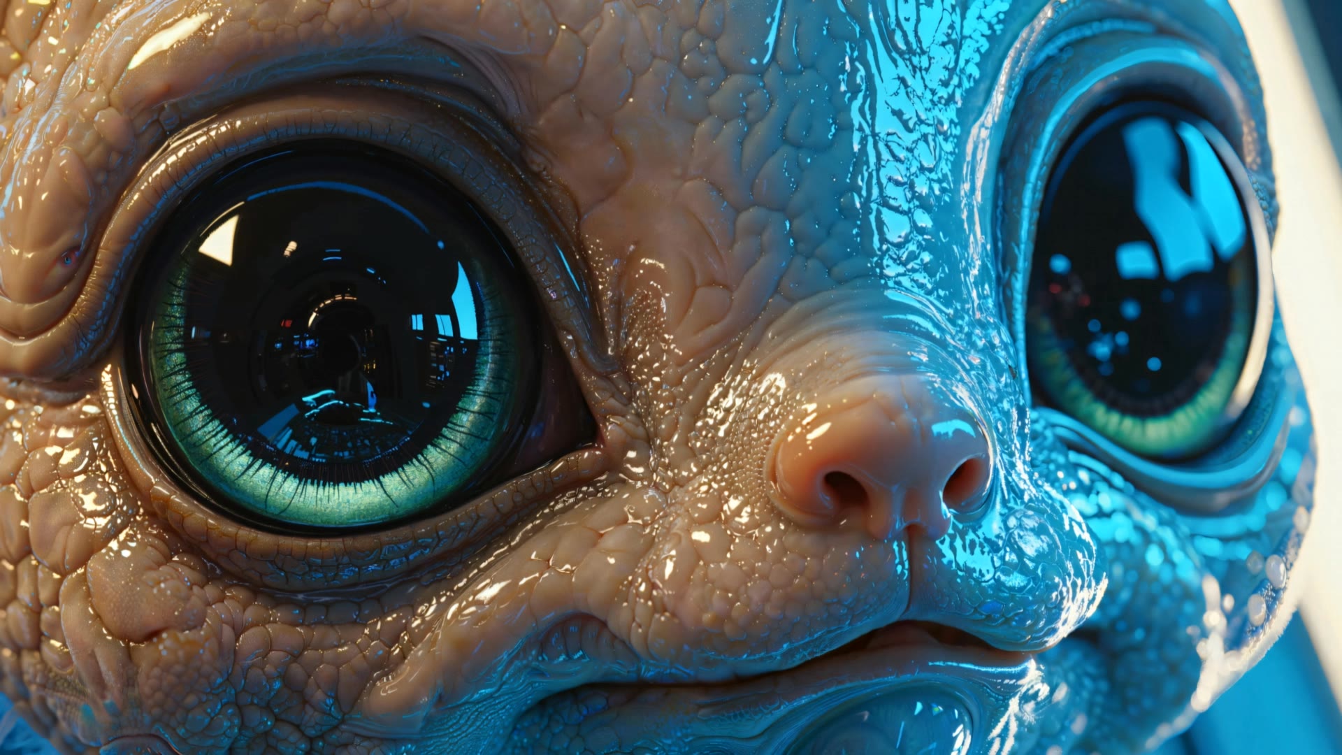 🌀 The Portal - MIVO Green Eyes - topaz eyes AI video