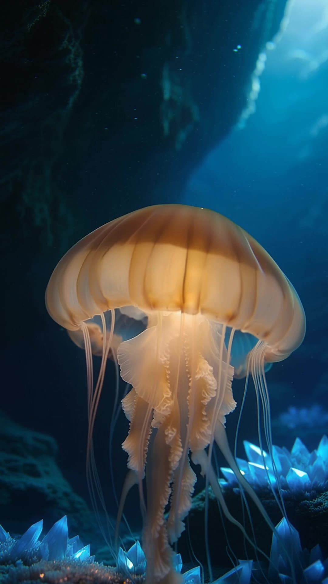 Kling AI work 297952606506059 - jellyfish shot AI video