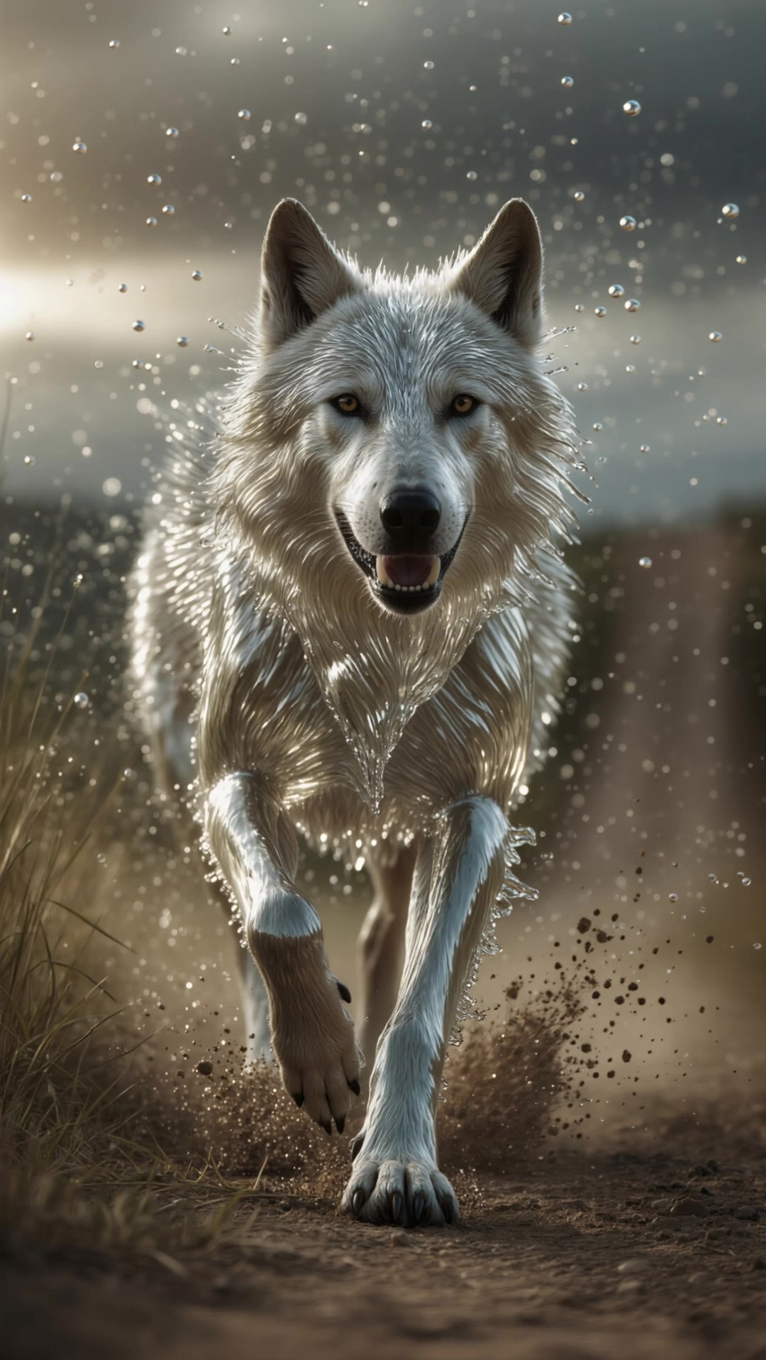 Liquid Wolf in Motion - wolf style AI video