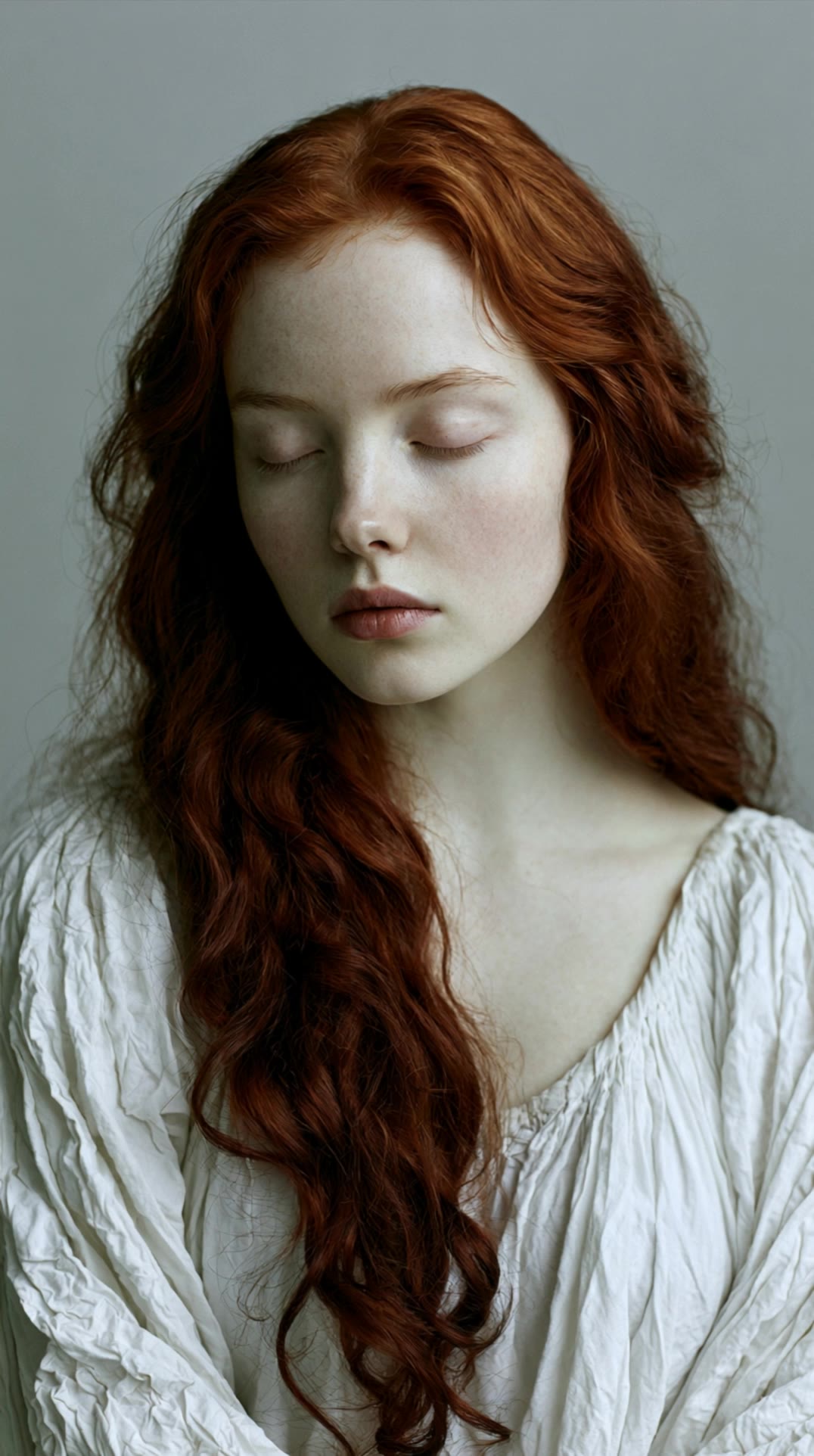 Kling AI work 316097218306817 - auburn chestnut hair AI video