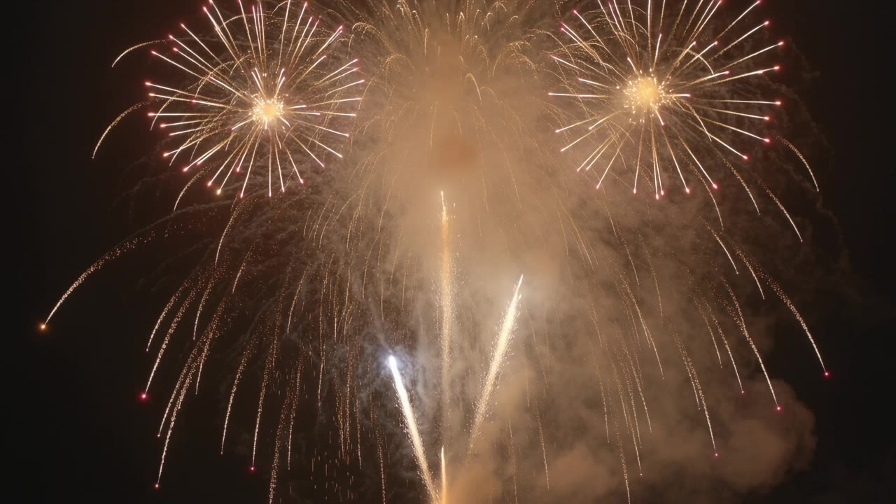 fireworks - alpha background AI video