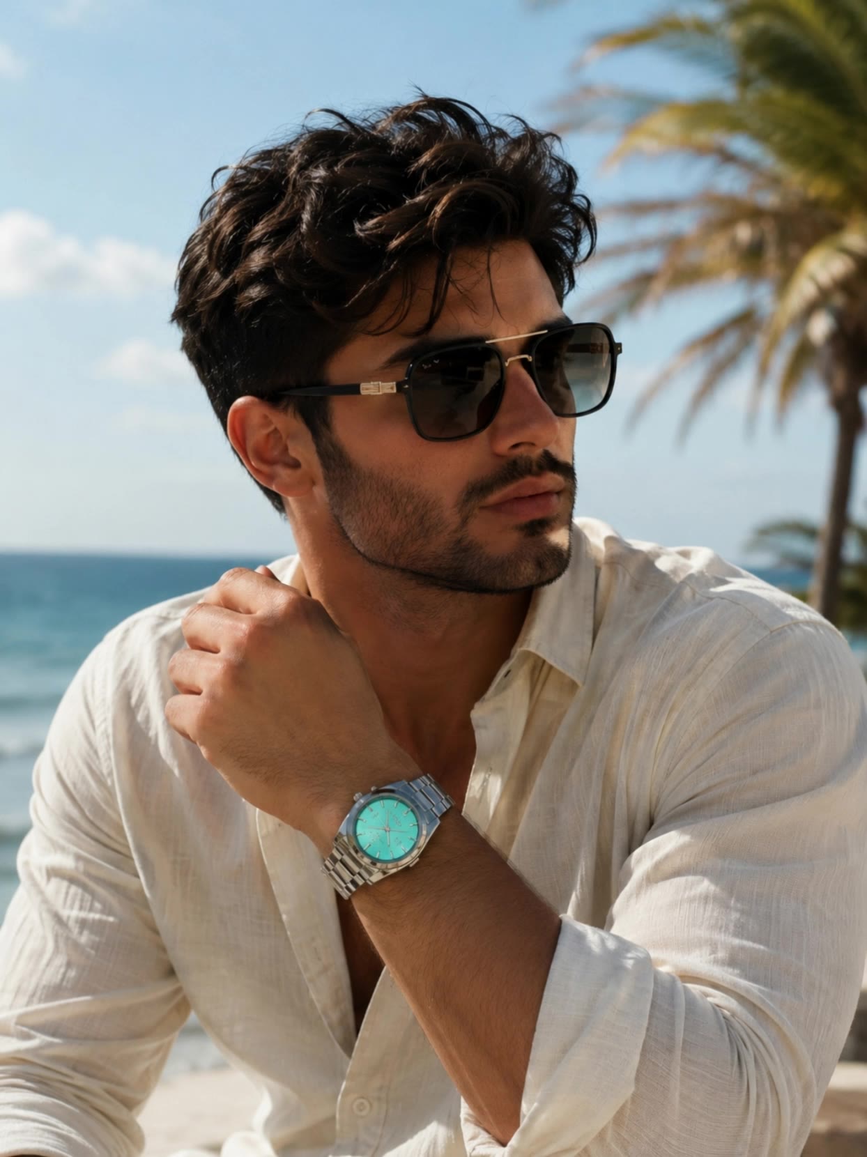 Kling AI work 316540675668435 - sunglasses template AI video