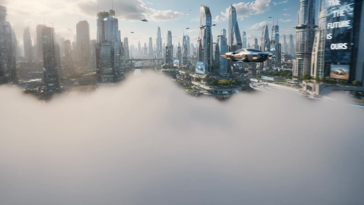 futuristic city - futuristic style AI video
