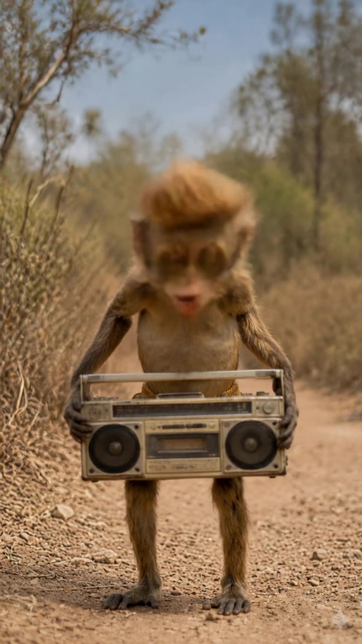 funny monkey - monkey style AI video