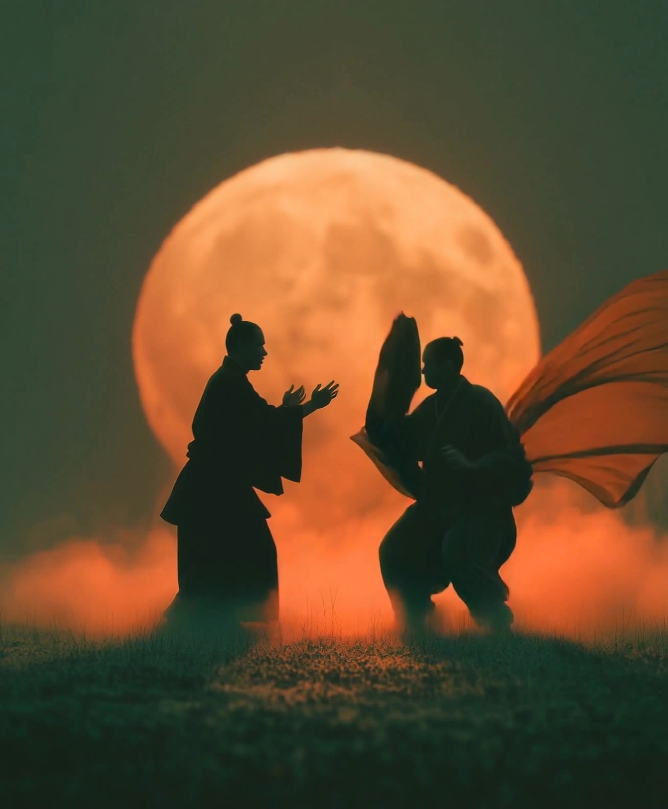 Samurai Fight - samurai animation AI video