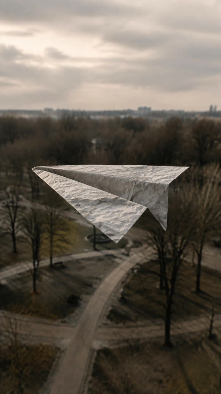Kling AI work 319350352508295 - crumpled paper texture AI video