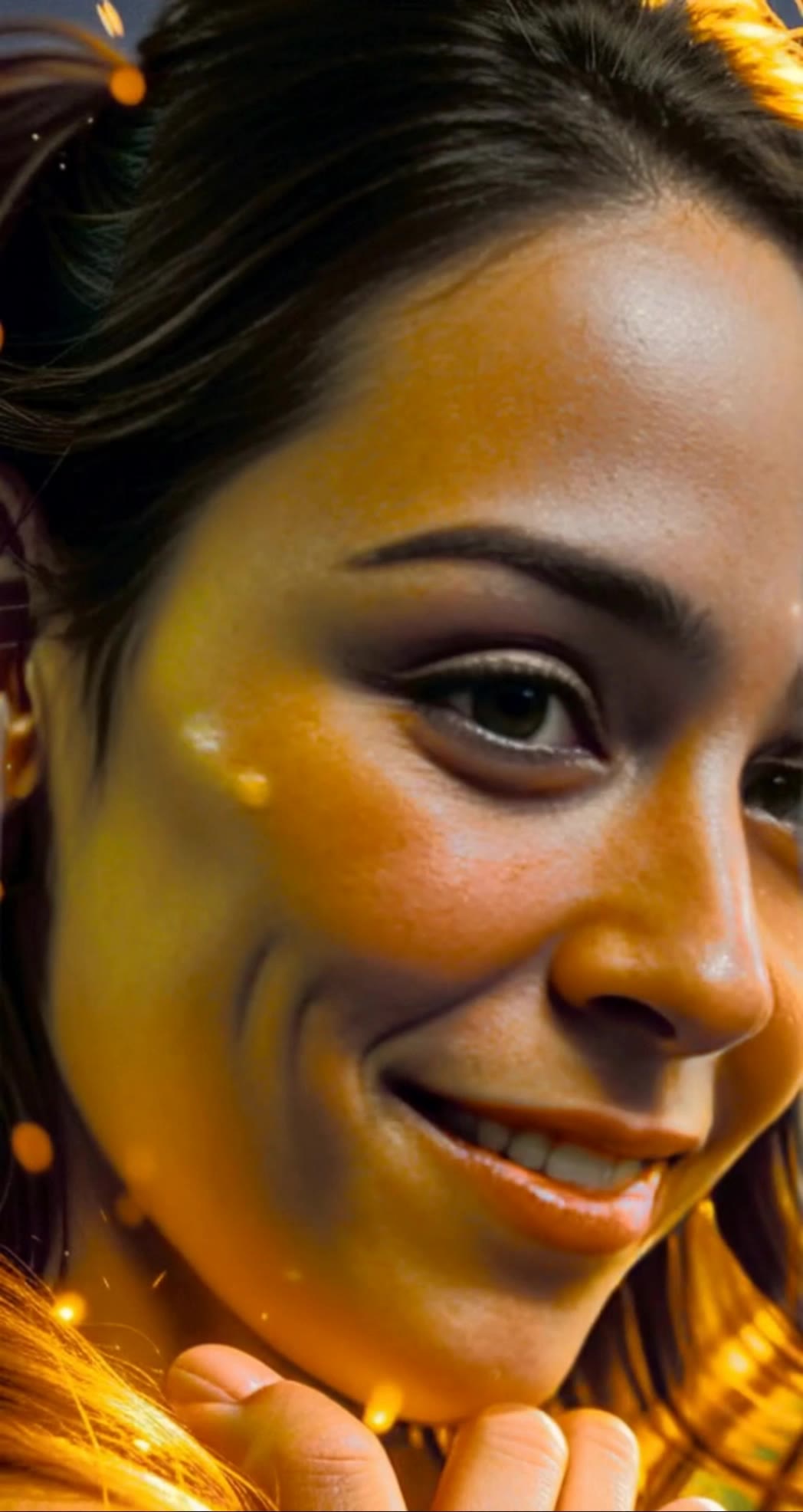 A beautiful young woman - woman field painting AI video