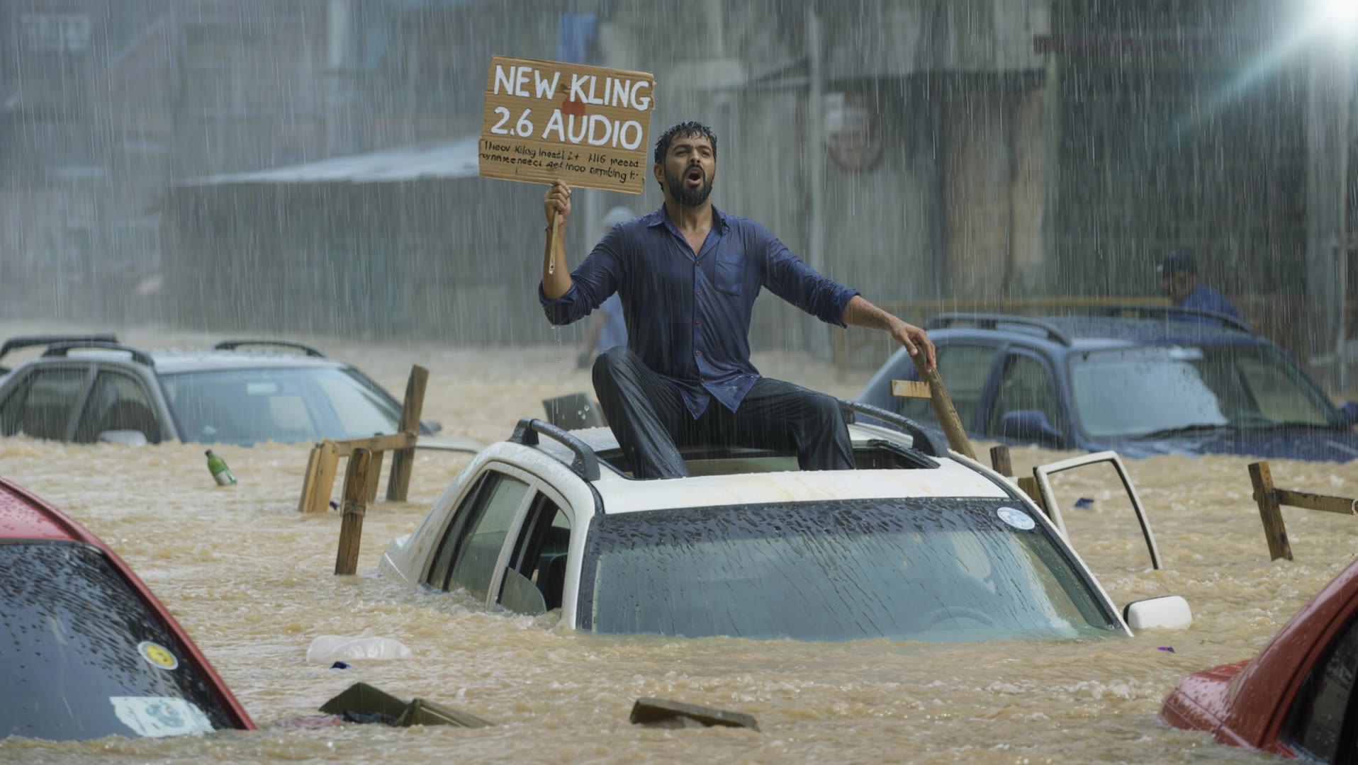 Rain Man - rain desktop wallpaper AI video