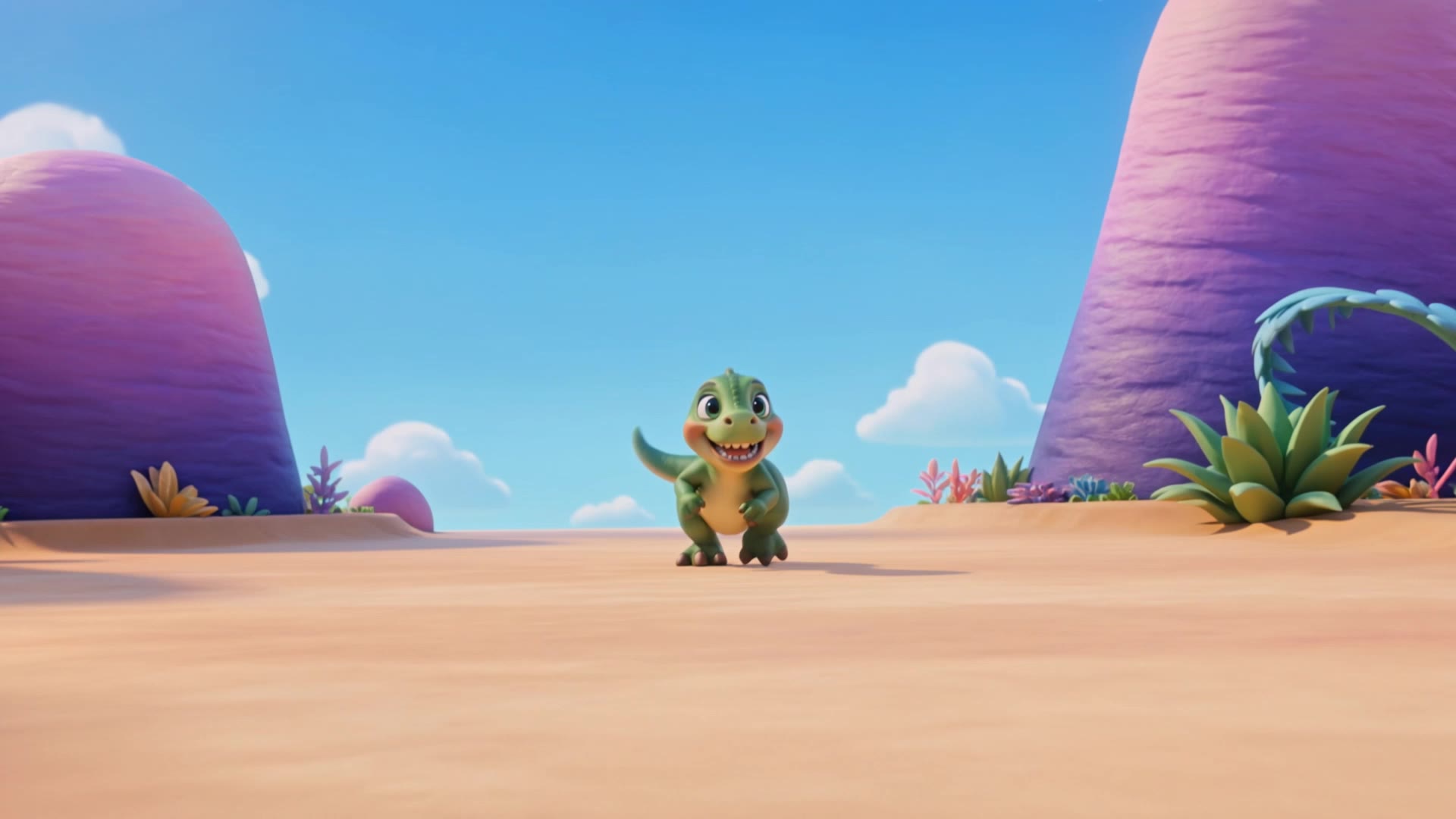 Kling AI work 312486822523458 - dinosaur animation AI video