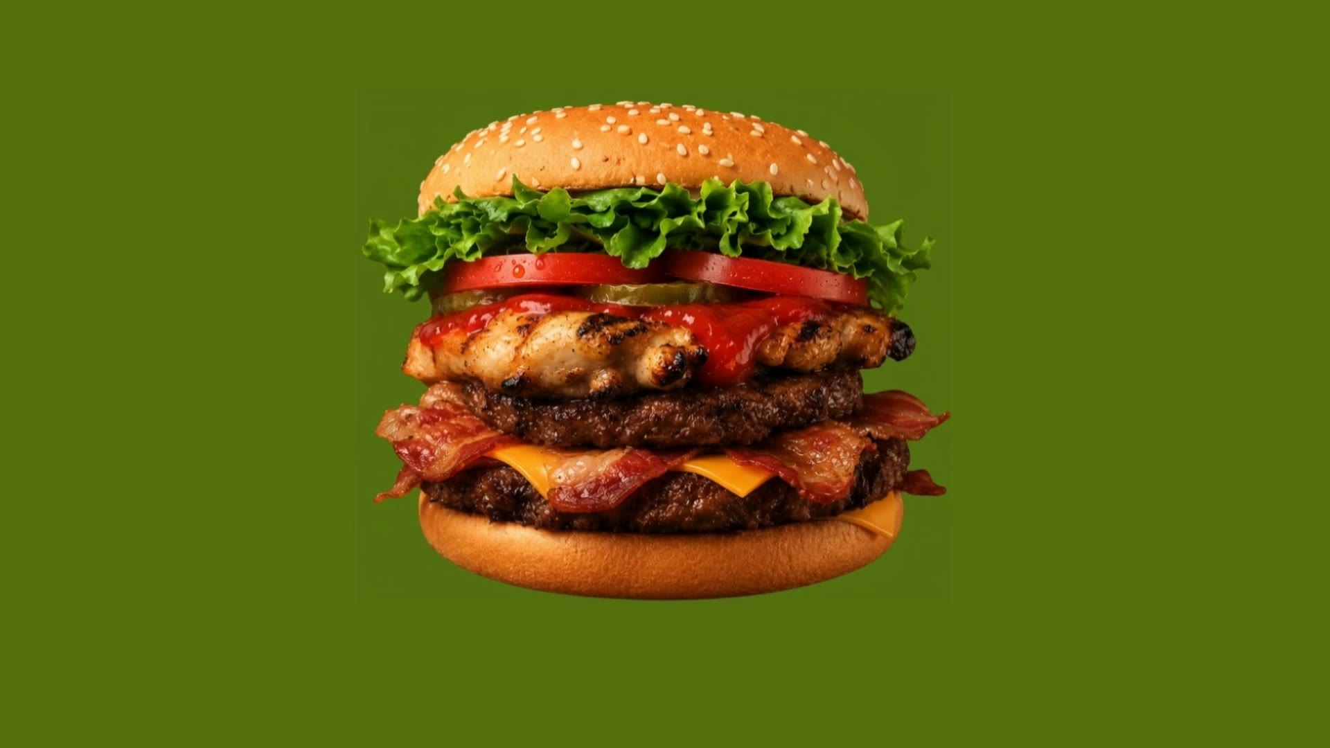 burger - burger scene AI video