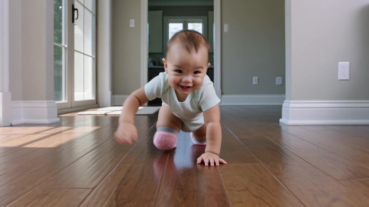 baby knee pad - holographic knee high space boots AI video