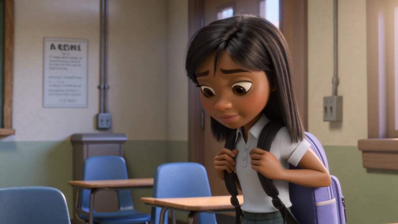 Kling AI work 318958277507054 - young cartoon characters girl AI video