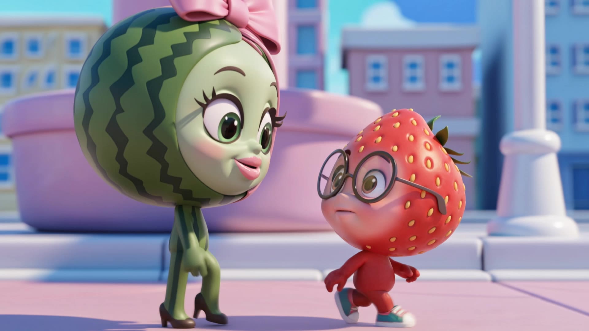 Kling AI work 310682534610382 - city the animation characters AI video