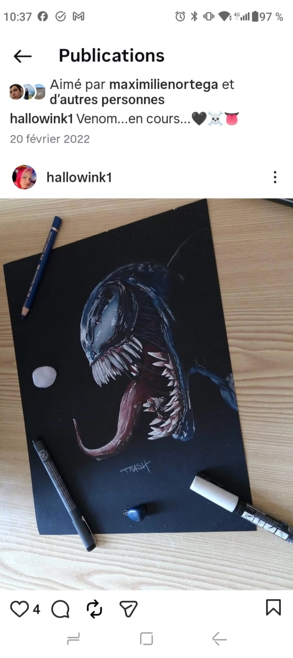 When my drawings come to life - venom pictures AI video