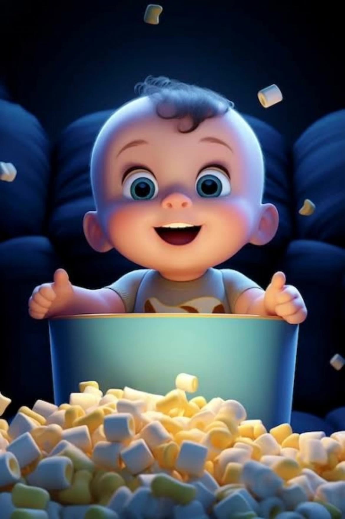 Kling AI work 314474995665671 - popcorn pop AI video