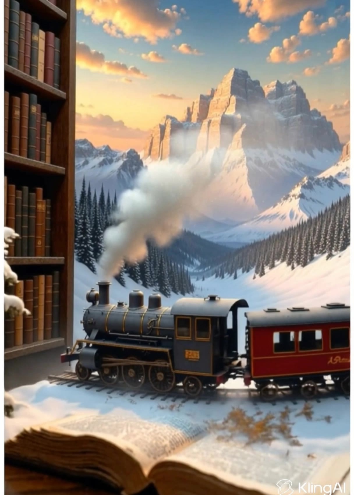 train follows - train wallpaper AI video