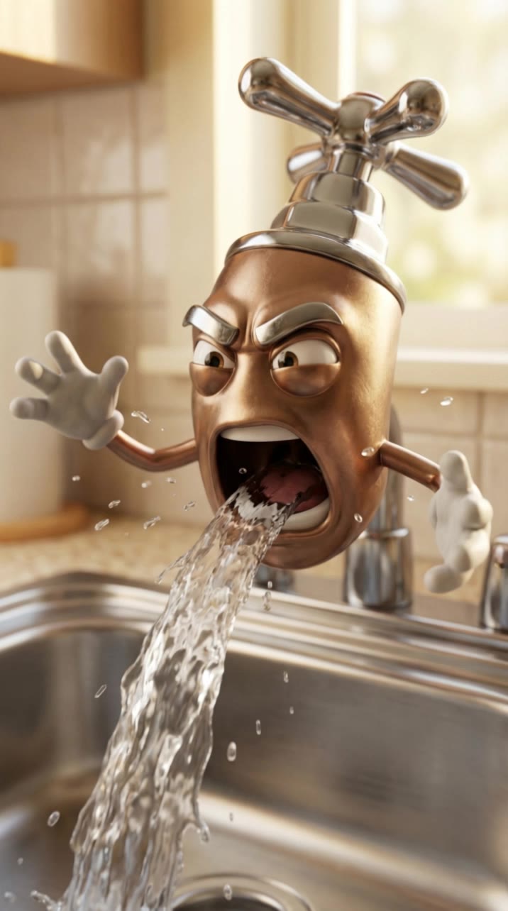 water faucet - water style AI video