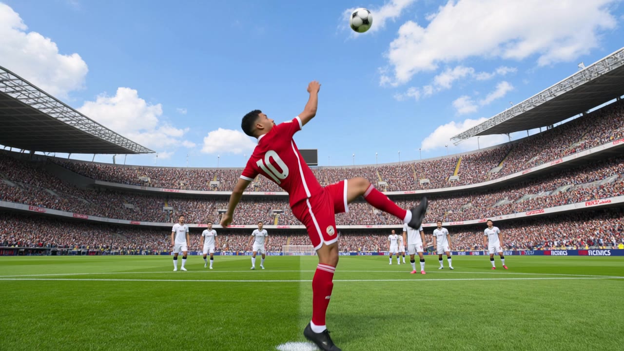 Kling AI work 325074815501544 - bicycle kick AI video