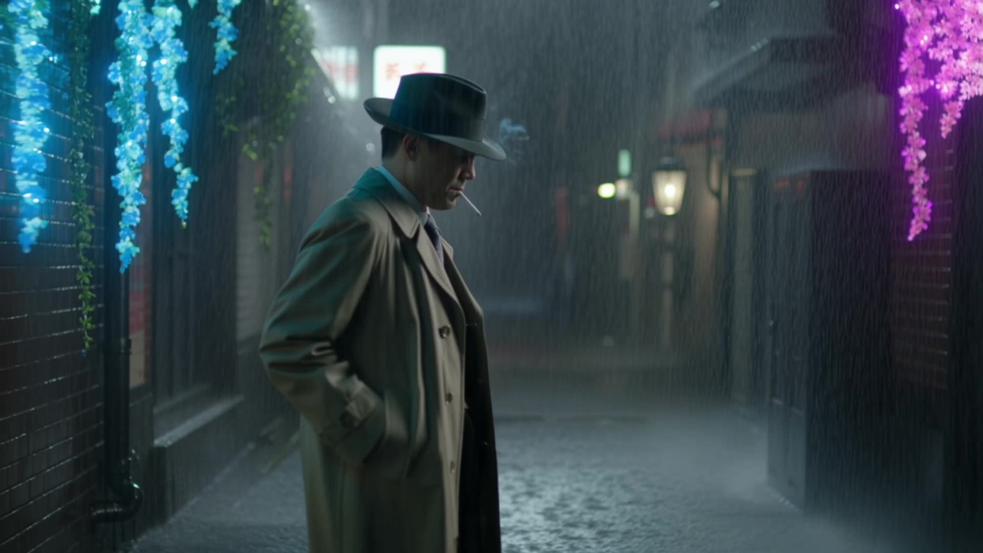 Detective 1960 - cigarette photoshoot AI video
