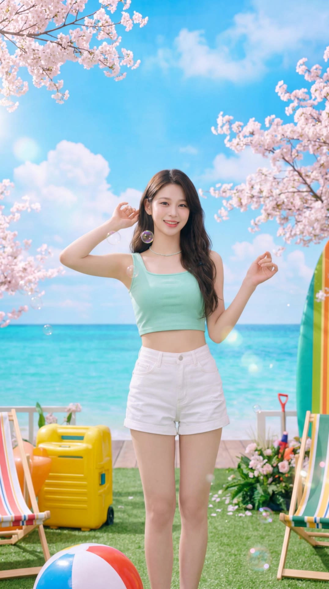 Summer Pop Scene - natal scene AI video