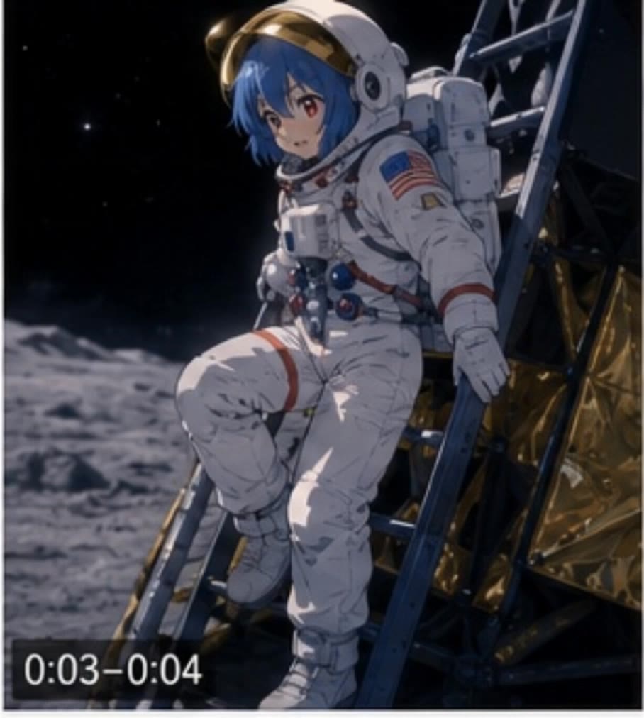 Astronaut Leaflit  - animated astronaut AI video
