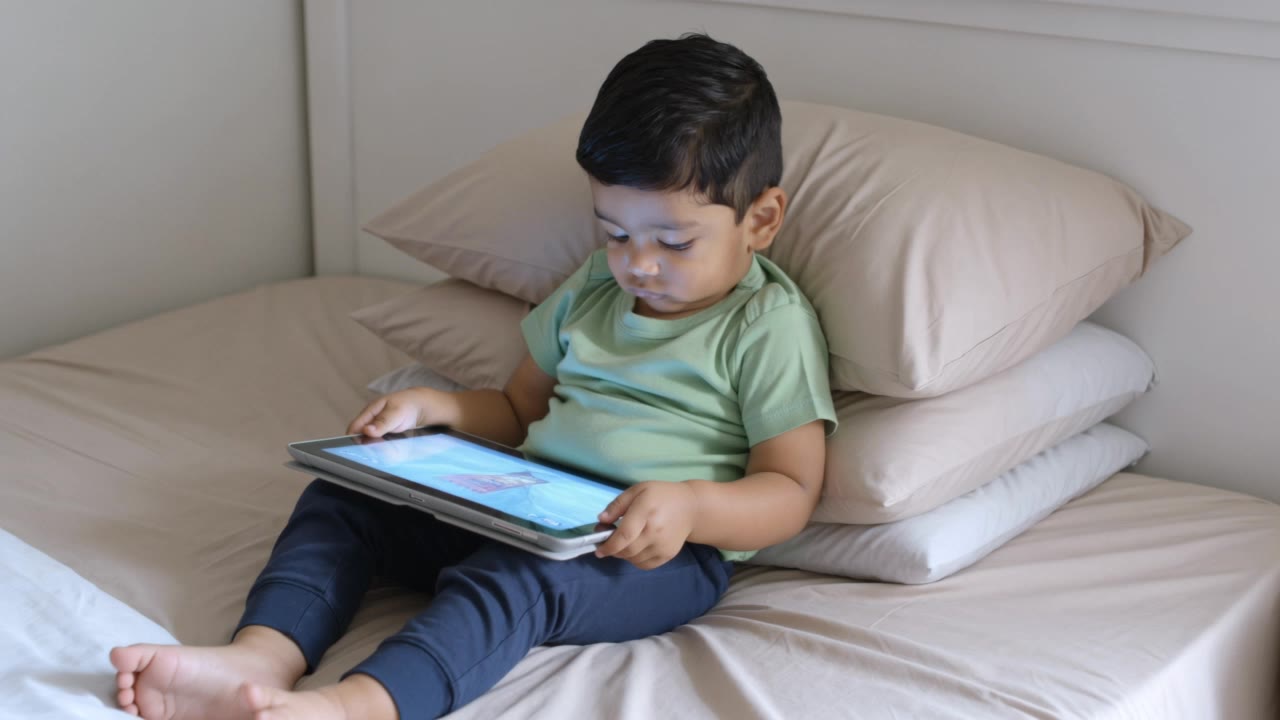 1.5 years old watching on iPad  - erased youtube videos AI video