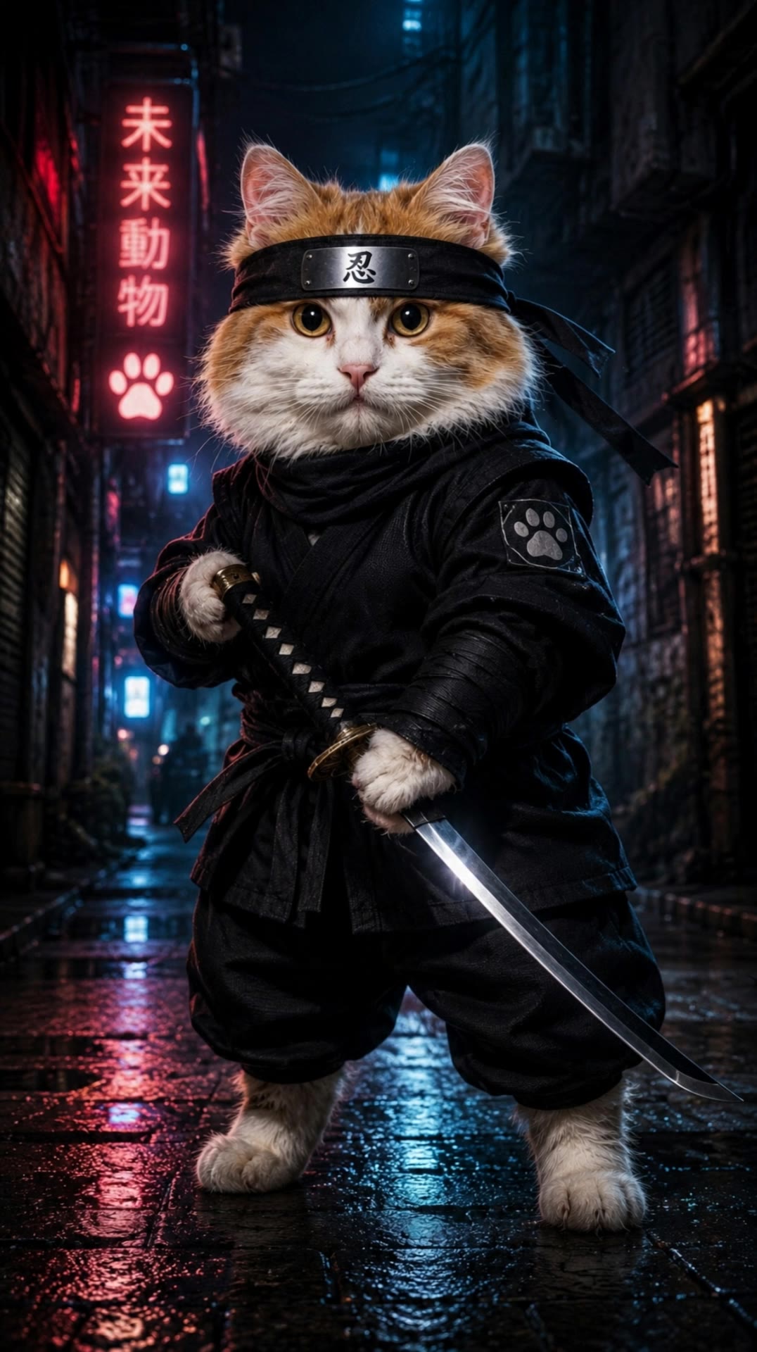 Ninja Kitty - the silver whip movie AI video