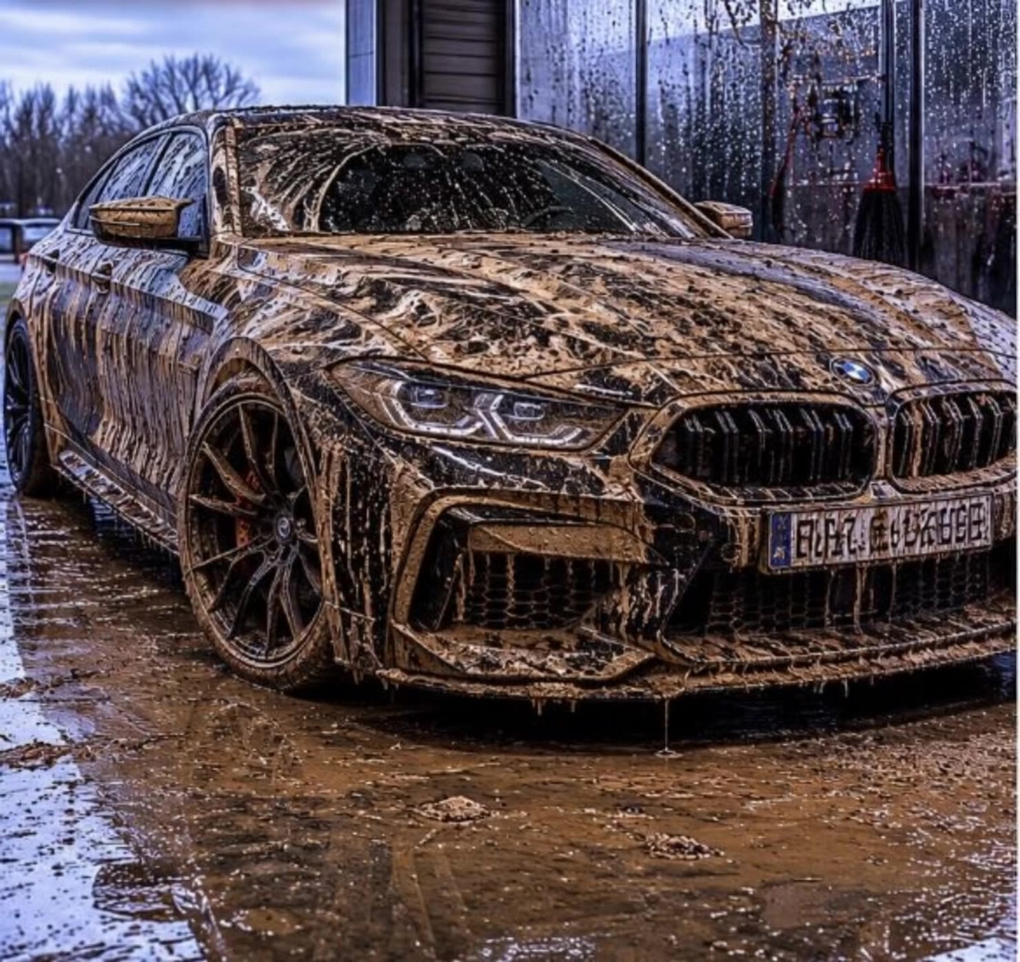 Kling AI work 311798574507011 - grime scene car wash AI video