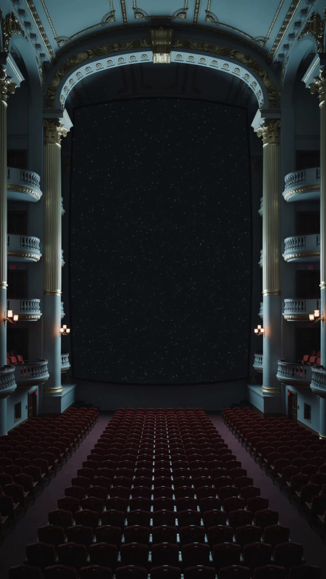 Pulsating Cinema Screen - cinema image AI video