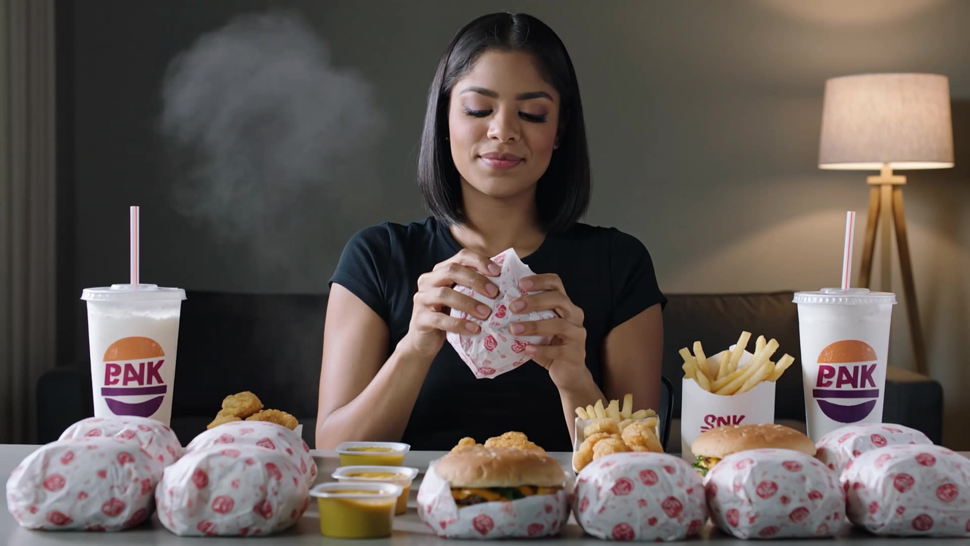 Kling AI work 312469992521507 - mukbang youtube thumbnail AI video