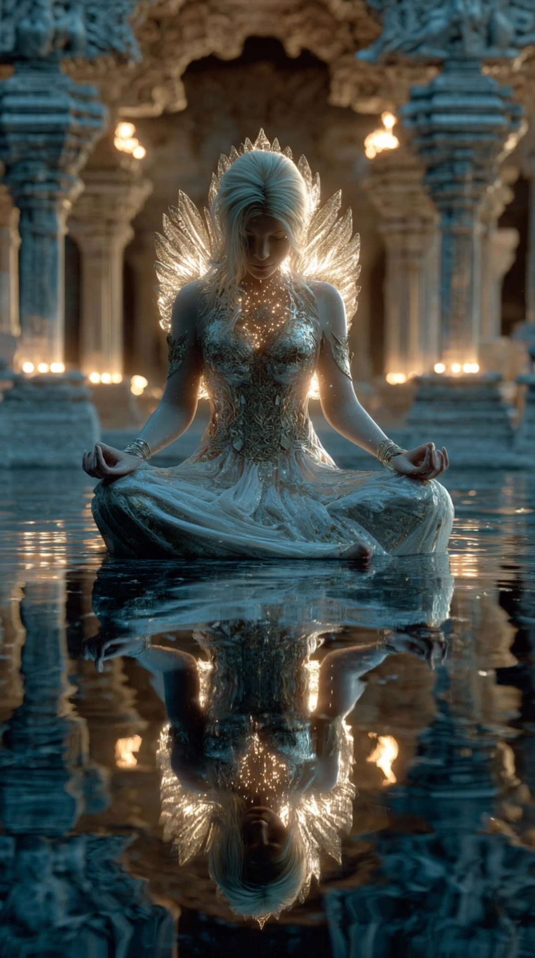 fantasy meditation - meditation desktop wallpaper AI video