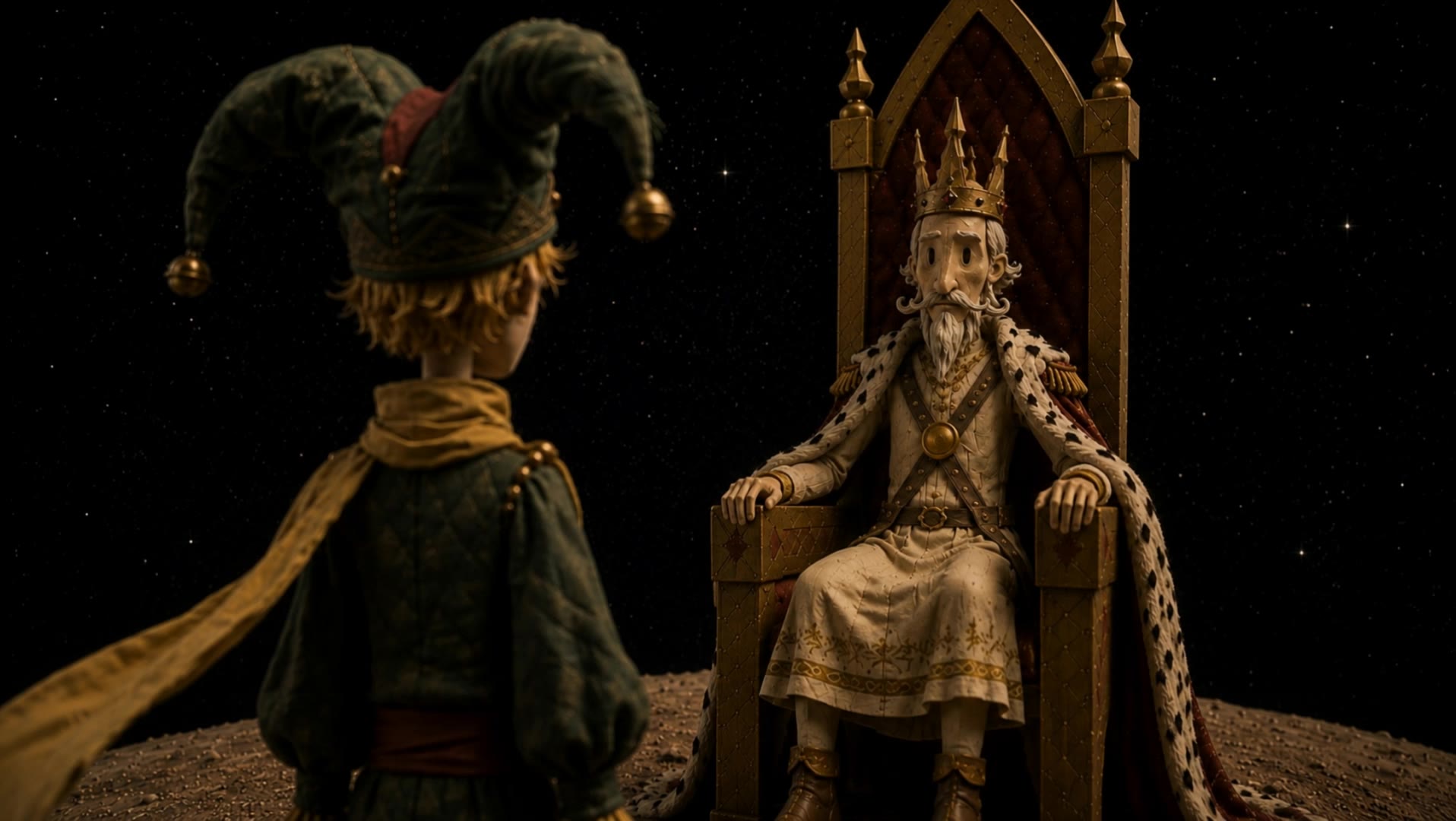 El Principito stop-motion - character reference sheet AI video