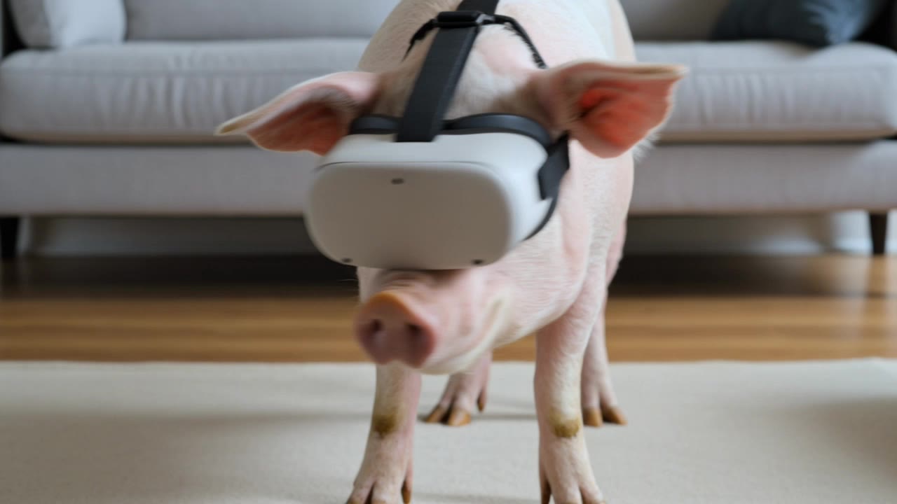 Kling AI work 311337231617563 - pig silhouette AI video