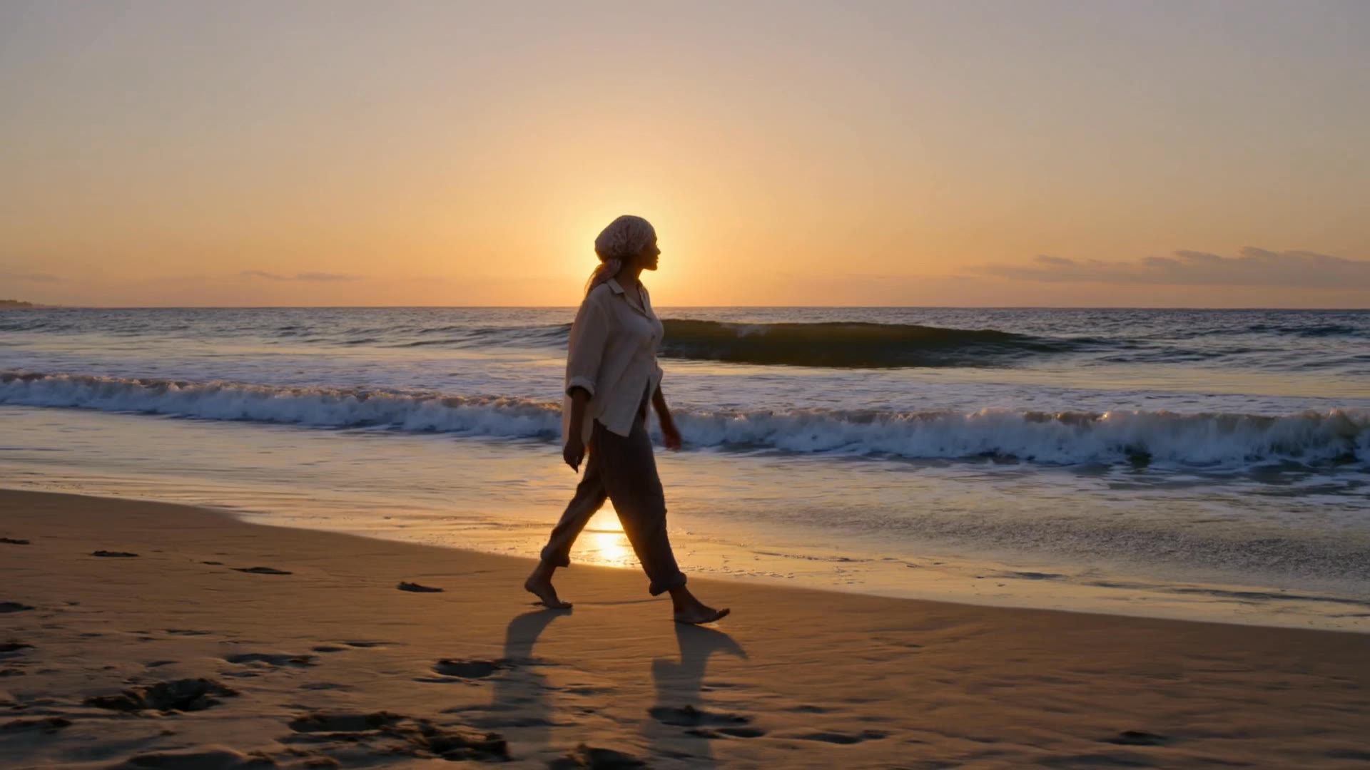 SUNSET AT BEACH - sunset at hayden AI video