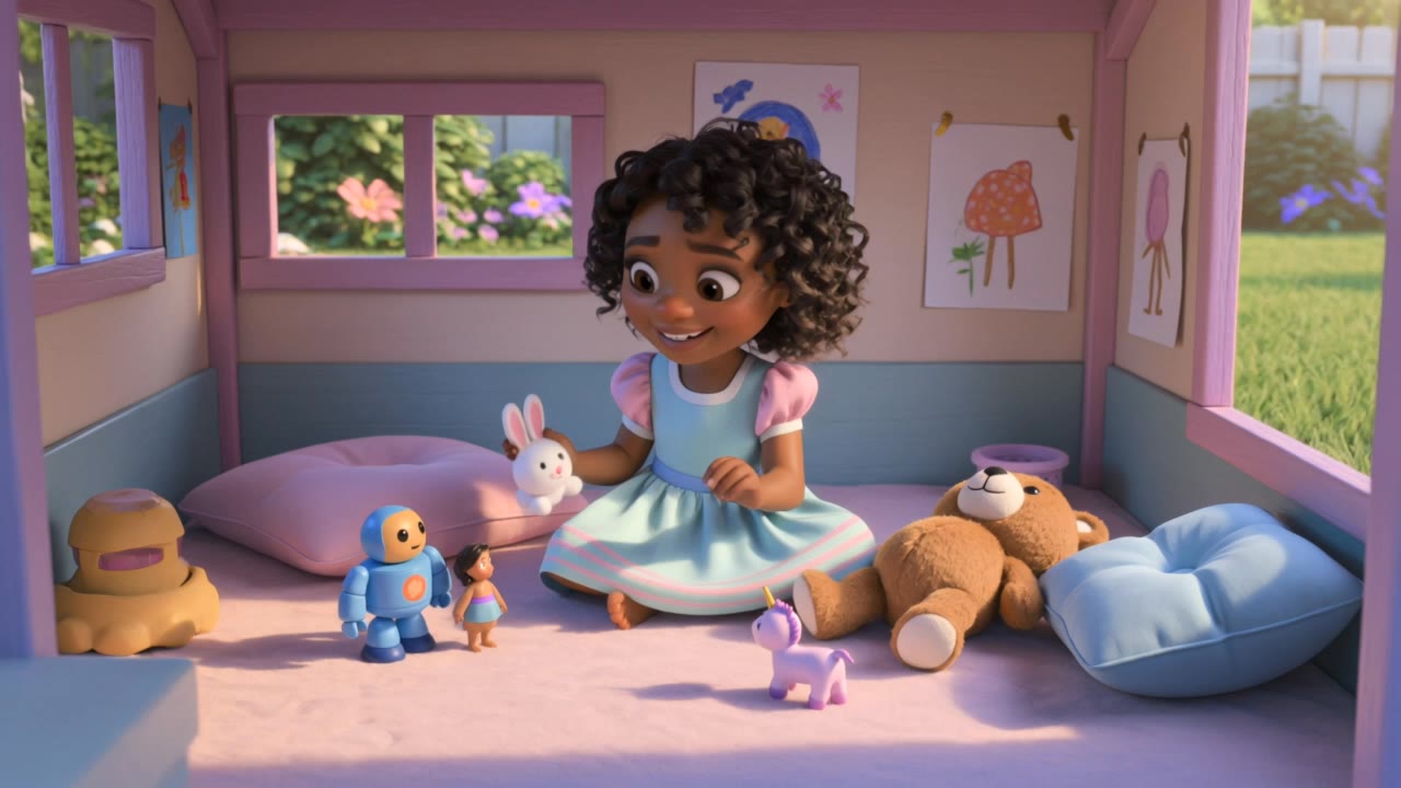 thandie works.create ai cartoons - female cartoons AI video