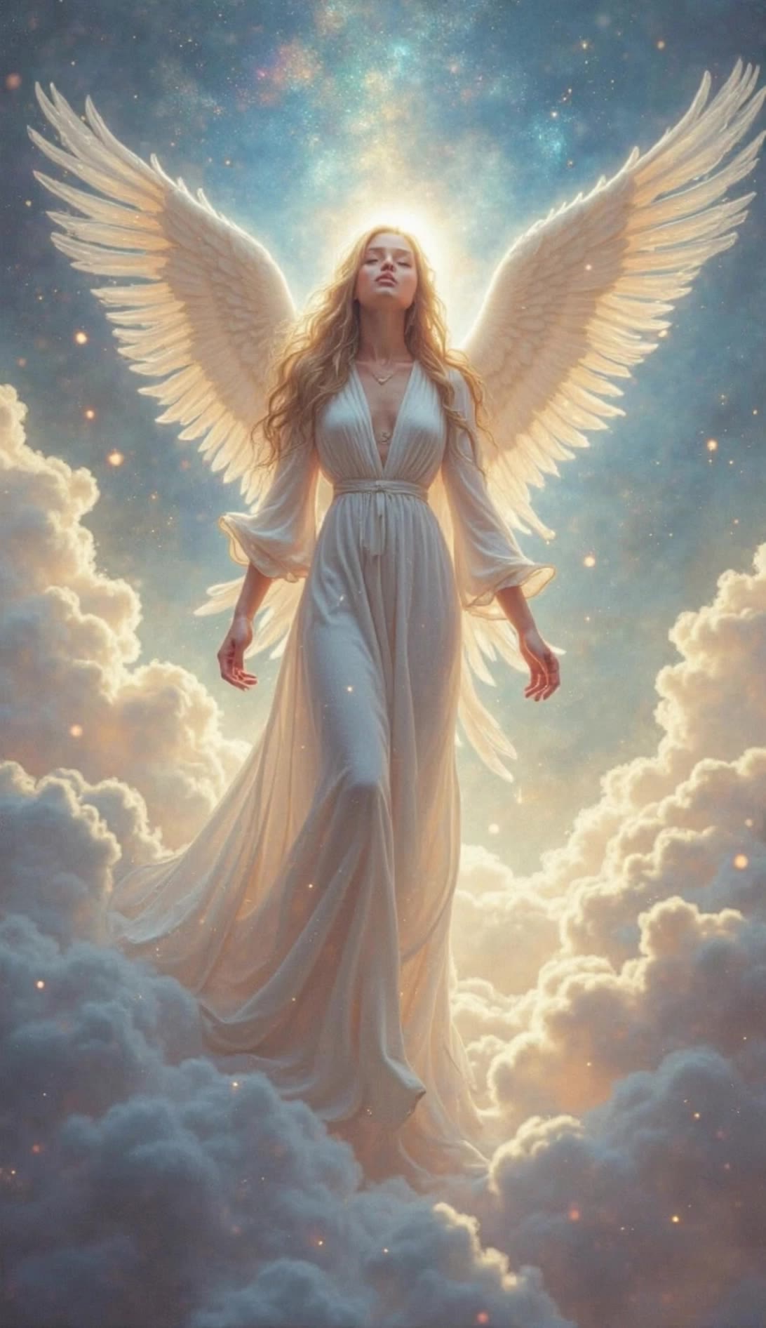 Angel Message - angel try on AI video