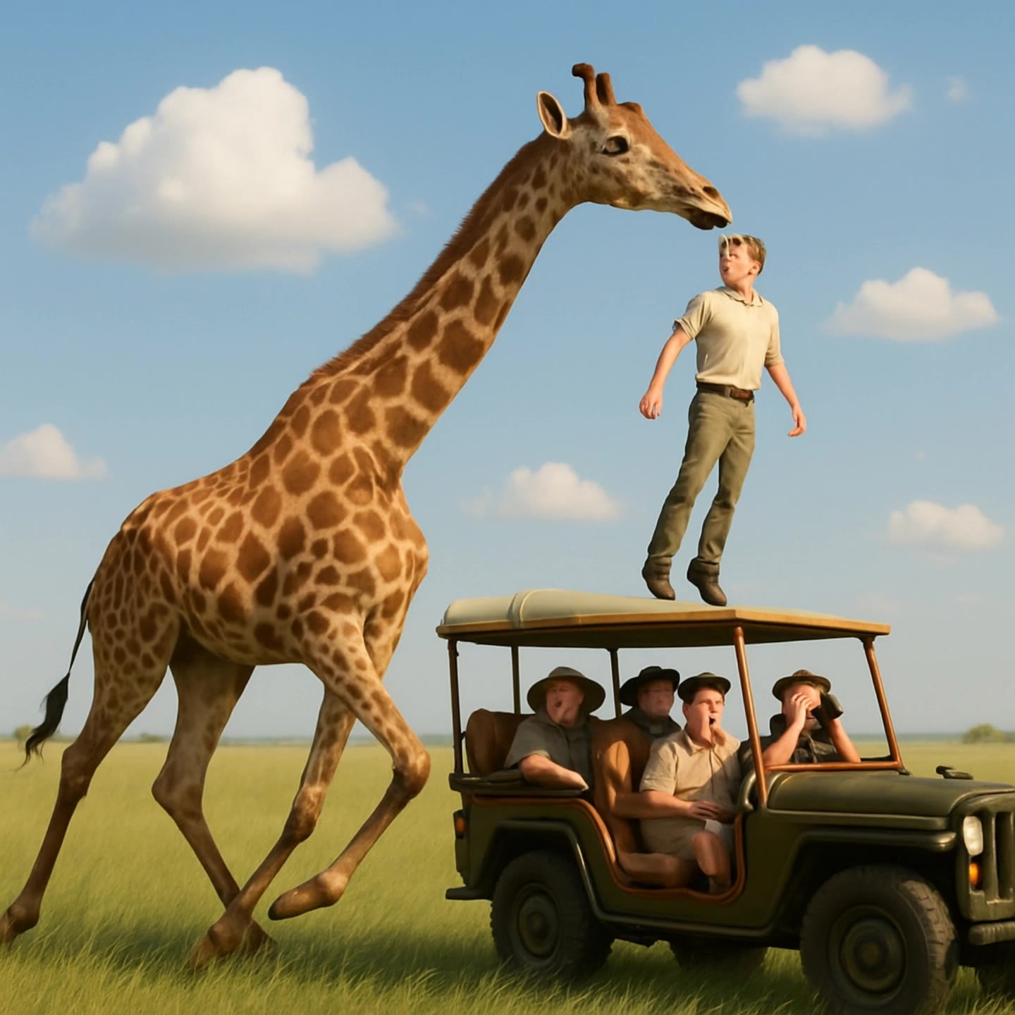Kling AI work 296800899521833 - colors of a giraffe AI video
