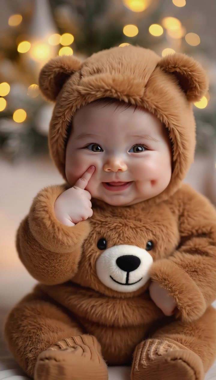Cute - cute faces with text AI video