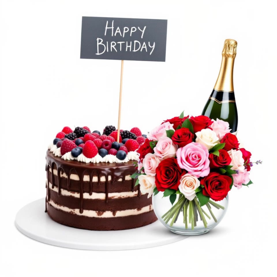 Kling AI work 307221328664800 - happy birthday scene AI video