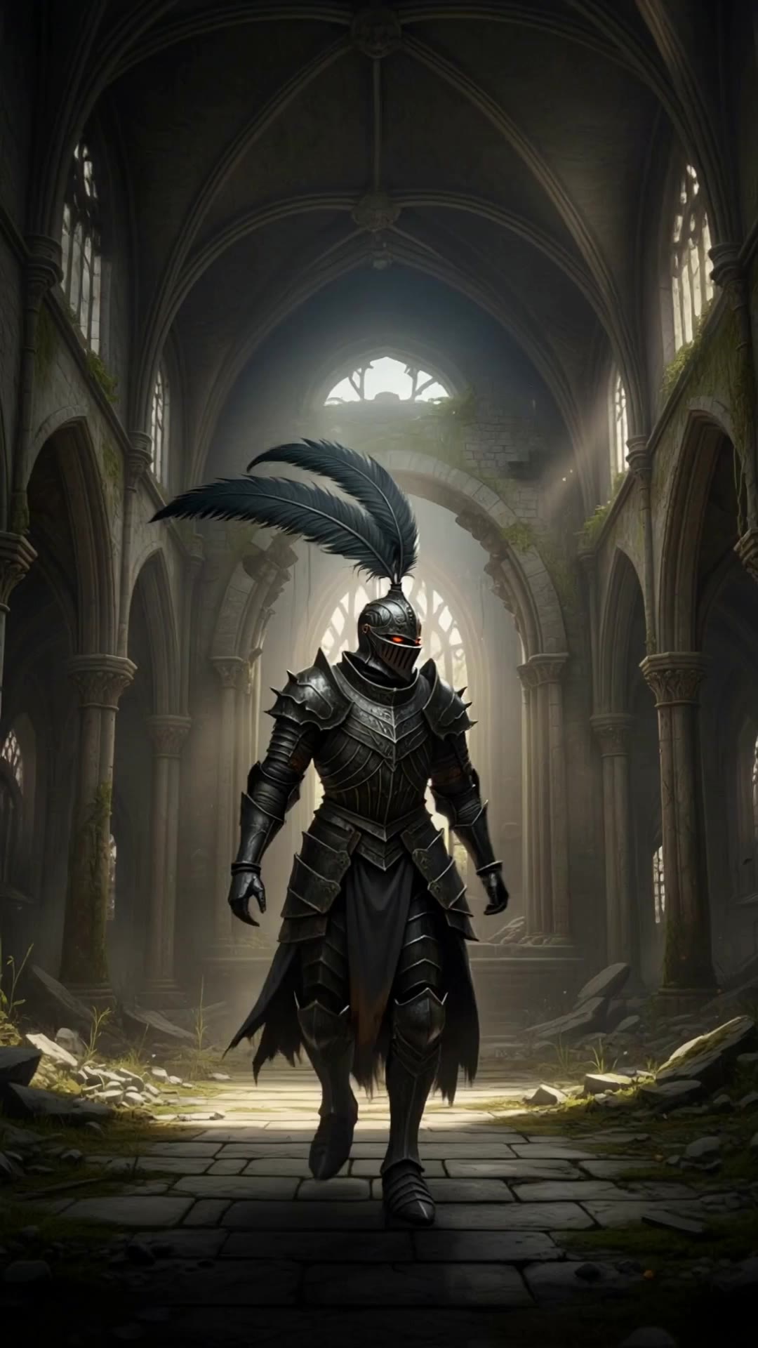 Kling AI work 299370354506067 - dark souls cinematic screenshot AI video
