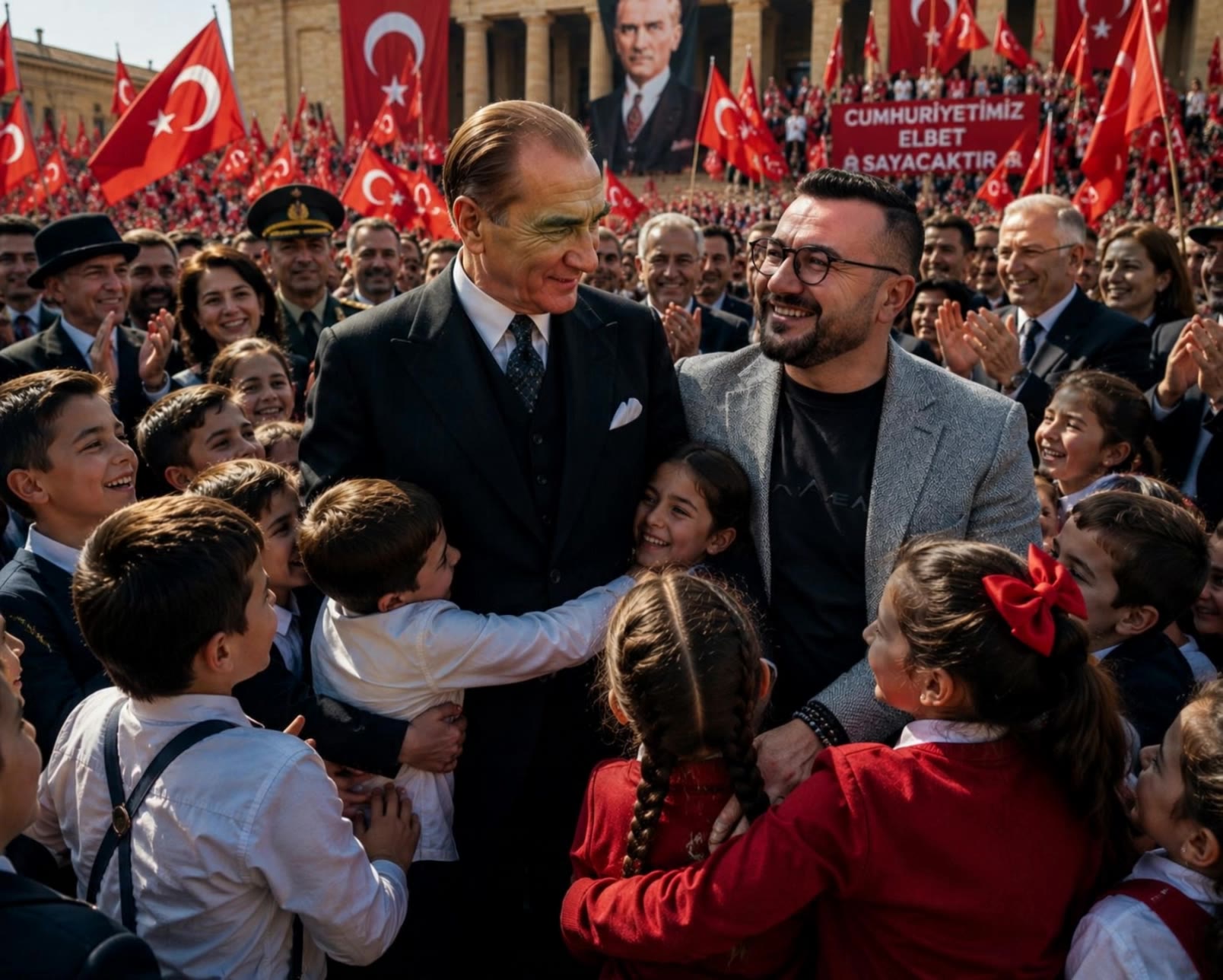 Kling AI work 312391645667969 - atatürk banner design AI video
