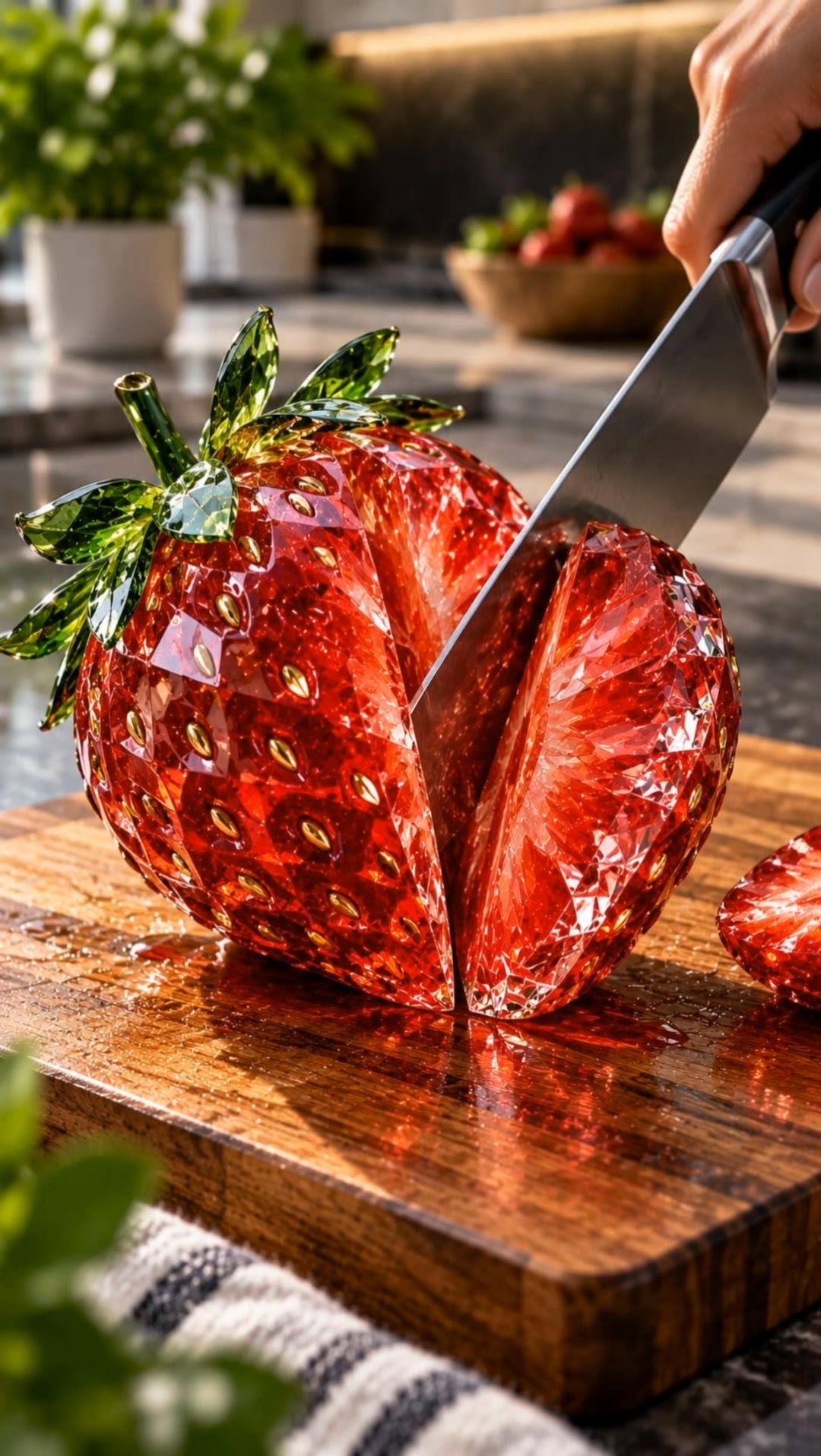 Juicy strawberry - ai sound effects generator ai AI video