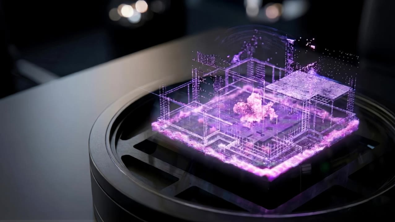 Hologram House. - hologram video AI video