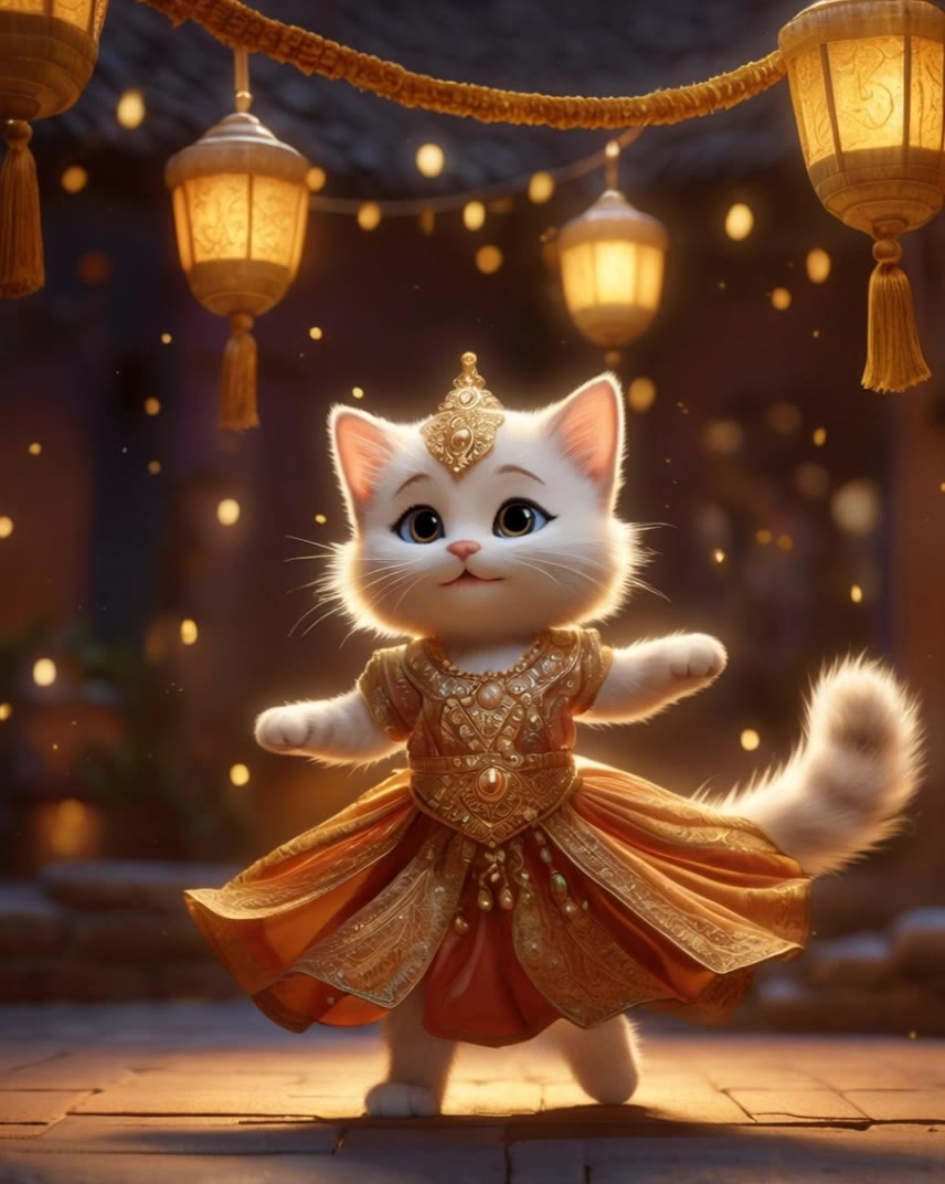 Cat Dance - cat dance wallpaper AI video