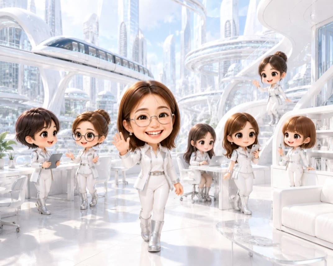 Kling AI work 312789237505112 - city the animation characters AI video