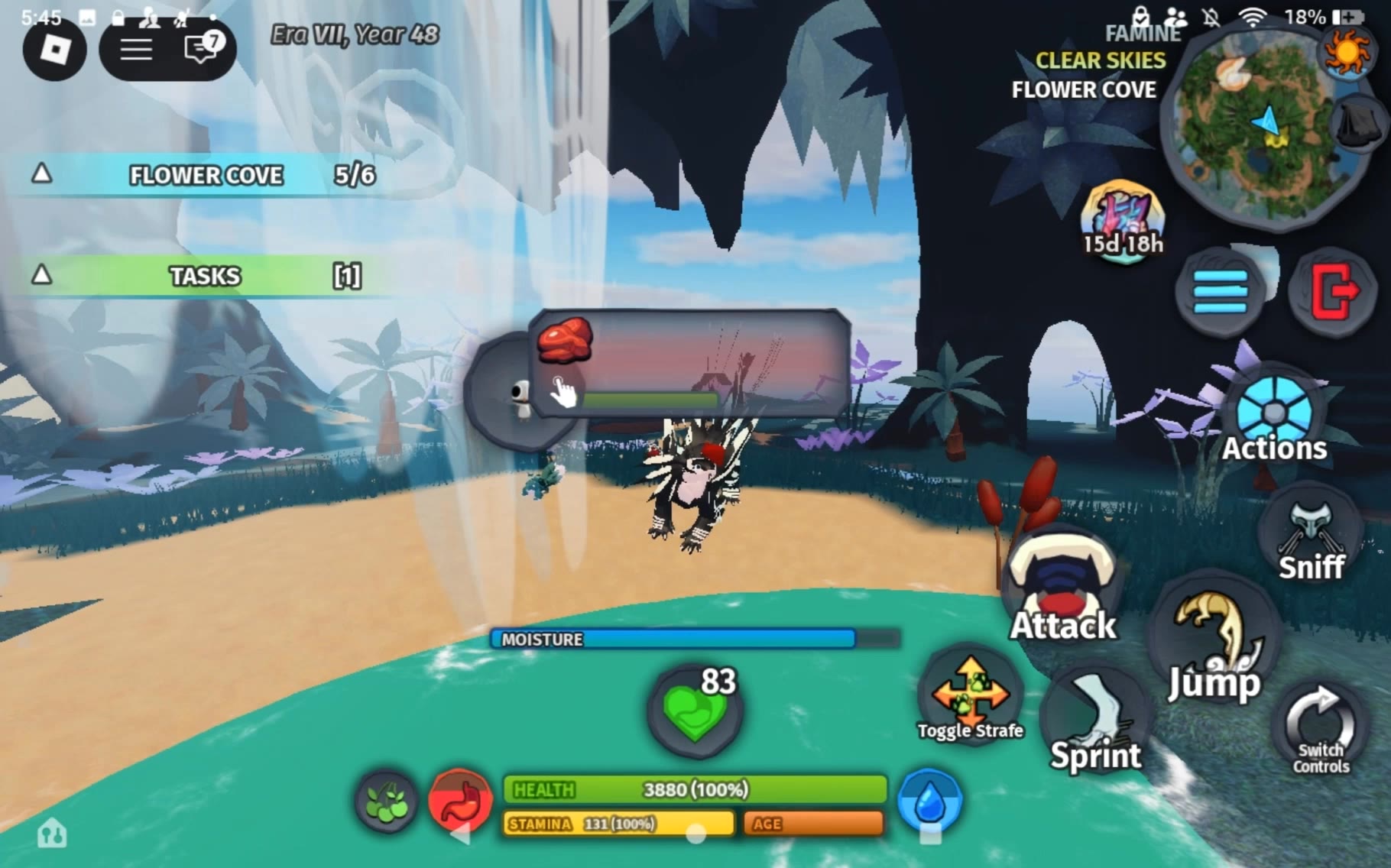 Summar swim - sloth swimming AI video