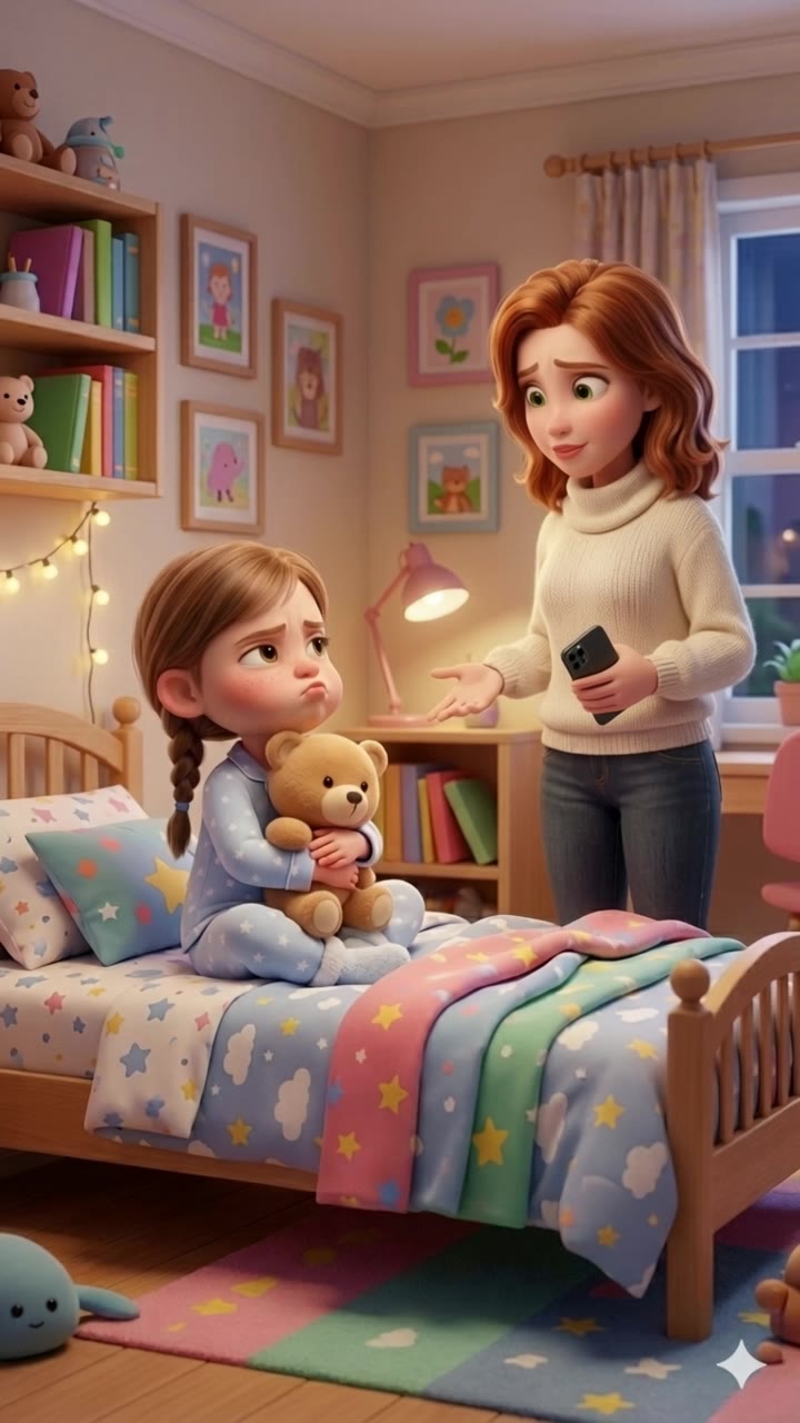 she won't sleep… again - sleep animation AI video