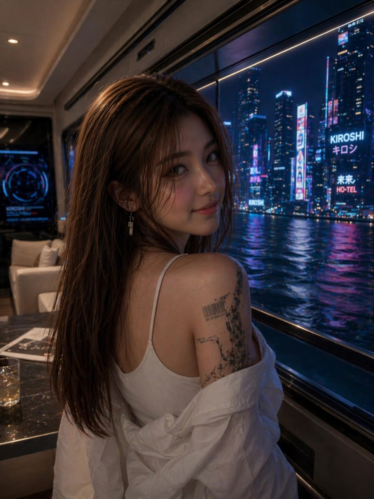 cyberpunk girl - cyberpunk wallpaper AI video